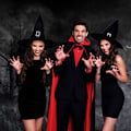Miniatyrbillede 6 af 7: Halloween kappe, kappe cosplay kappe rekvisitter til halloween maske Stand collar 140