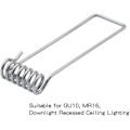Miniatyrbilde 4 av 5: 20 stk. Gu10 monteringsramme fjærklemme klips 60mm diameter fjærreturringer spenneklips for Gu10 Mr16 LED takspot downlights pære