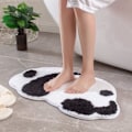 Miniatyrbild 1 av 4: IC Halkfri badrumsmatta Pandaformad tuftad plysch Supermjuk, mysig tvättbar badrumsmatta för sovrummet Tjocka mattor för barn (18\" x 27\", Panda)