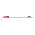 Miniatyrbilde 2 av 5: IC 2 stk Rhinestone Picker, Diamantmaling, Dotting Pen, Dobbelrosa