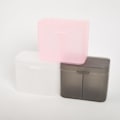 Miniatyrbillede 2 af 5: IC Bomuldsrondeller Negleservietter Makeupbørster Organizer Opbevaringsboks Dou Sort