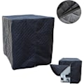 Pikkukuva 1 / 4: 1000L IBC-säiliön suojus, pakkassuoja, UV-suoja säiliölle, IBC-säiliön suojapeite vetoketjulla, 120 x 100 x 116 cm (musta)