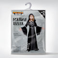Pikkukuva 6 / 7: Musta naamioasu tytöille, satu-noita-asu Halloween-roolileikkijuhliin - L (10-12 vuotta) Medium(8-10 yr)
