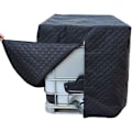 Pikkukuva 4 / 4: 1000L IBC-säiliön suojus, pakkassuoja, UV-suoja säiliölle, IBC-säiliön suojapeite vetoketjulla, 120 x 100 x 116 cm (musta)