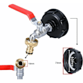 Miniatyrbillede 5 af 5: 1000L Tankhane med haveslangehaneadapter, S60X6 IBC-haneconnector..DEBUNS
