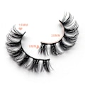 Miniatyrbilde 3 av 5: Russiske Strip Lashes DD Curl Falske Øyenvipper Fluffy Wispy Faux Mink Lashes 10 Par Pakke (D09)