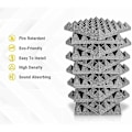 Miniatyrbilde 3 av 5: 12 stk akustisk skum pyramide flammehemmende lydabsorberende svamp lydisolasjonsbomull for opptaksstudioer kontor