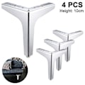 Miniatyrbild 1 av 5: 4-pack metallmöbel sofaben, moderna stil diy möbelfötter