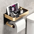 Miniatyrbillede 2 af 5: Toiletpapirholder, let luksus toiletpapirholder, mobiltelefonholder, fra DEBUNS