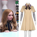 Miniatyrbild 1 av 2: M3GAN/Meghan cosplaydräkt filmhjältinna klänning samma stil cosplaydräkt kvinnlig vuxen barn full set Megan suit Children 150