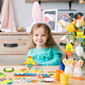 Miniatyrbilde 5 av 7: DIY-sett med 12 kyllinger for barn, påskehåndverk, påskepynt Kycklingar