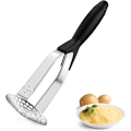 Miniatyrbillede 1 af 5: Kartoffelmoser i rustfrit stål, professionel manuel kartoffelpresser med skridsikkert håndtag, sammenklappelig æblemoser til frugt, grøntsager, babymad