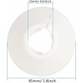 Miniatyrbild 4 av 5: 30 st Rörskydd, Rörklammer Plast Radiatorrörskydd för Rör, Rosetter för att Dölja Radiatorrör (Vit)..DEBUNS