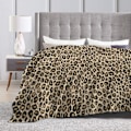 Miniatyrbild 3 av 5: IC Leopard-sängfilt Supermjuk Varm Fluffig Mysig Lättviktsflanellfiltar för Bäddsoffa Soffa Kontor Camping Resa 60\" L x 50\" B