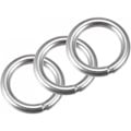 Miniatyrbilde 1 av 5: Sveiset Ring Rustfritt Stål 304 50mm Ytre Diameter 8mm Tykkelse 3 stk