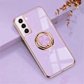 Miniatyrbillede 1 af 3: Samsung Galaxy S21 Plus - Luksus Stilful Etui med Ring Stand Funktion Guld