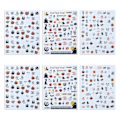 Miniatyrbild 1 av 5: IC Höst Halloween Nagelstickers Dödskalle Nagelstickers 3D Självhäftande Stil 2