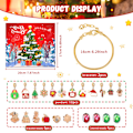 Miniatyrbild 3 av 8: Julkalender Presentask 24 Rutor Advent MJ51 Barnarmband DIY Blind Box Semesterpresent M-26(Red Christmas Tree)