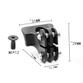 Miniatyrbillede 5 af 5: For Madone Slr Slr6 Slr8 Cykelcomputer Beslag Og Dobbelt Hoved Base Til Igps Kilometertæller Beslag