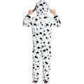 Miniatyrbild 3 av 8: Dalmatinerdräkt för barn, 3-delad prickig hunddräkt Valpar Dalmatiner Valpar Onesie-set för pojkar flickor Halloween Karnevalfest 3-10 år 7-8 Jahre