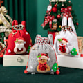 Miniatyrbilde 3 av 4: IC Jul Store tøyposer Matkasser Gjenbrukbar gavepose