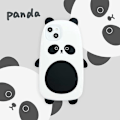 Miniatyrbillede 5 af 5: Apple iPhone 13 Super Tyk Blød Silikon Panda Etui Tegneserie Baby Dyr Sort og Hvid Farvevej Sød Sjov Sød Kawaii