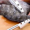 Miniatyrbilde 4 av 5: IC Rustfritt stål Fiskeskjellfjerner Håndholdt Rengjøringsskrape for Sjømat