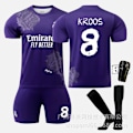 Pikkukuva 4 / 9: Real Madrid Y3 violetti yhteistyömallisto 5 Bellingham 7C Row Vinicius No. 10 jalkapalloasu Purple No. 5 Socks 28#