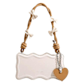 Miniatyrbilde 1 av 4: Underarm Bag Ladies Summer Bow Girls Small Square Bag Fashionable Shoulder Bag brown