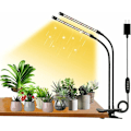 Pikkukuva 1 / 5: LED Kasvivalo, Sisäkasvien Kasvatuslamppu, Klipsikiinnitteinen Sisäkasvien Lamppu 2 LED-päällä (Punainen ja Sininen Valo), DEBUNS