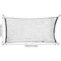 Miniatyrbillede 2 af 5: Universal Bilopbevaringsnet, Bagageopbevaringsnet, Bilbagagenet, Biltilbehørsnet, Børnebagagenet, til SUV, Lastbil Sort (70x120cm)
