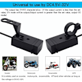 Miniatyrbilde 3 av 5: Motorsykkel Lader 2 USB Porter Socket Adapter Hurtiglading 3.0 12-24v USB Mobiltelefon Strømlader med Bryter for Motorsykler Sykler etc.
