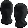 Miniatyrbillede 1 af 7: Sharharge 2 stk. sort helmaske Halloween spandex hætte maske Hovedbeskyttelse Ansigtsløs maske til unisex cosplay kostume