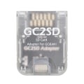 Miniatyrbild 1 av 5: GC2SD-kortadapter Minneskortadapter för GameCubeWii Mirco SD-minneskortläsarkonsol Byte Transparent