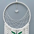 Miniatyrbillede 6 af 7: Macrame Dream Catcher - Boho Vævet Vægophæng Dekoration