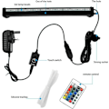 Miniatyrbillede 2 af 4: Vandtæt Akvarielys med Fjernbetjening 5050 LED Farveskiftende med 24-Tasters Controller til Ferskvands- og Saltvandsakvarium 30cm..DEBUNS