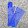 Lange transparente hansker Lange, lette hansker KUNGSBLÅ kungsblå royal blue