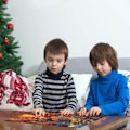 Miniatyrbild 7 av 7: Julkalenderpussel 2024 med 1008 bitar, Tomtepussel, julklappar till, 24 pussellådor nedräkning, julklapp till pojkar och flickor (E) E