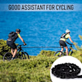 Miniatyrbillede 5 af 5: 1,7 m til 3 m Børnecykel Trækline Cykel Trækreb Last 200 kg til Mountainbike Lange Familieture med Sort Opbevaringspose