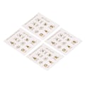 Miniatyrbilde 2 av 5: 200 stk julegavemerker Multi Graphic Tykk DIY julegavepapirmerker med snor 0.1
