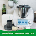Miniatyrbild 5 av 5: Blender Splash Guard Lock för Thermomix TM6 TM5 Plast Anti Splash Kitchen Mixer Cover för Utbyte