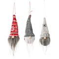Miniatyrbillede 1 af 5: IC Jul Plys Gnome Ornamenter Håndlavede Svenske