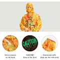 Miniatyrbild 6 av 7: Herr Kontaminerad Zombie Kostym Vuxna Halloween Glow in the Dark Fancy Dress Outfit med Mask L-XL