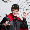 Pikkukuva 4 / 5: IC Cap säädettävä brodeerattu isähattu miehille naisille Halloween musta
