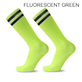 Miniatyrbillede 1 af 7: Børn Voksne Fodboldstrømper Knæhøje strømper Sport Fodboldstrømper fluorescerende grøn fluorescent green EU 26-30