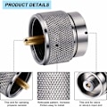 Miniatyrbilde 2 av 5: Camping Stove Adapter Deler 1 lb Propan Liten Tank Innløp Utløp Utendørs Sylinder LPG Beholder Adapter