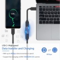Miniatyrbillede 2 af 5: USB C-kobling 40 Gbps, USB C hun til hun understøtter 8k@60HZ og 100W hurtig