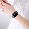 Miniatyrbillede 4 af 5: IC Silikone Armbånd Apple Watch 42/44/45/49 mm Mørk Grøn Mørk Grøn Mørk Grøn