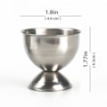 Miniatyrbilde 3 av 5: IC Egg Cracker Topper Cutter Sett, Rustfritt stål Shell Remover Separator Inkluderer 2 eggkopper, 2 skjeer, 1 Topper Cutter