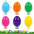 Miniatyrbilde 2 av 7: 18 stk. plastpåskeegg, 8 cm plastpåskeegg, påske, overraskelsesegg, barn, overraskelsesegg, for å fylle godteri og barnegavene på påske Färg 8 cm x 5 cm/18 st